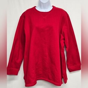 Classic Elements 20/22 Red Pullover Sweatshirt Crew Neck Long Sleeve